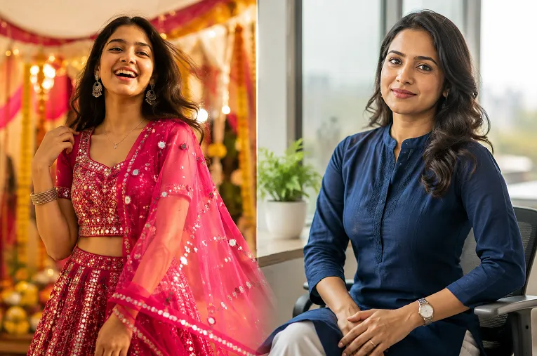 ethnic wear for teenagers vs working women split comparison featured image